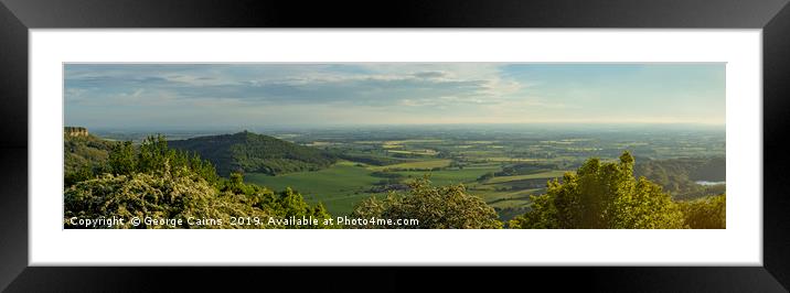 Best panoramic view in Yorkshire Framed Mounted Print by George Cairns