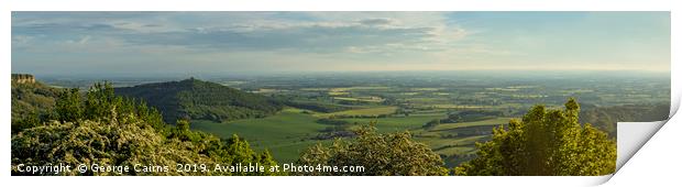 Best panoramic view in Yorkshire Print by George Cairns