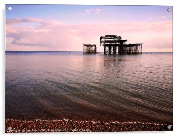 West Pier Brighton  Acrylic by Lee Sulsh