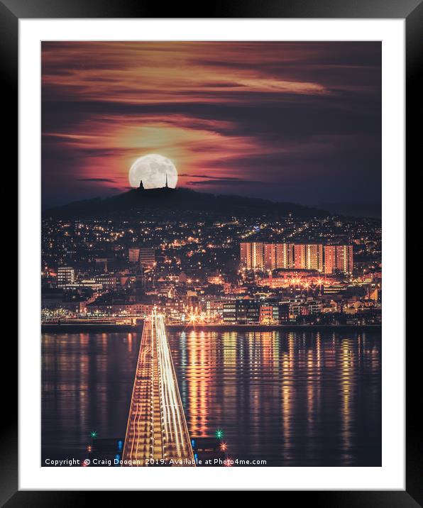 Bonnie Dundee Moonscape Framed Mounted Print by Craig Doogan