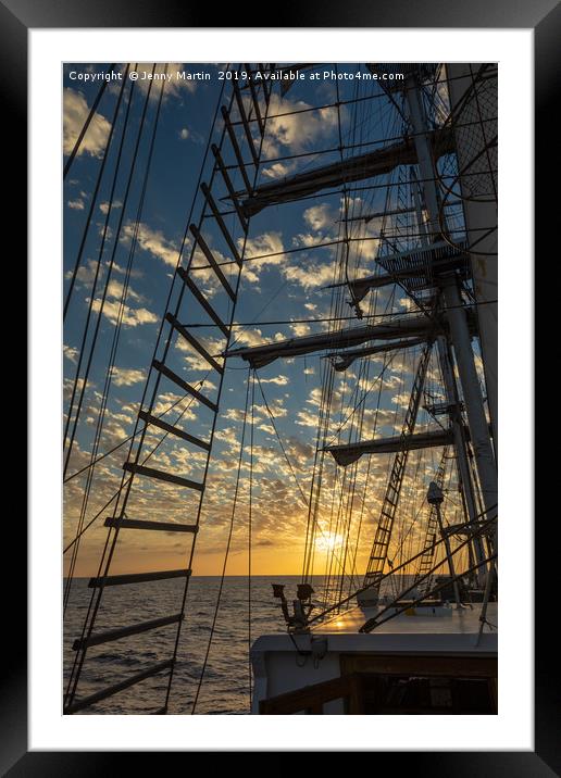 1000 Miles from Anywhere - Lord Nelson Rigging Framed Mounted Print by Jenny Martin