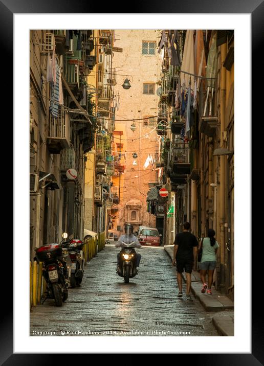 Neapolitan Moto  Framed Mounted Print by Rob Hawkins