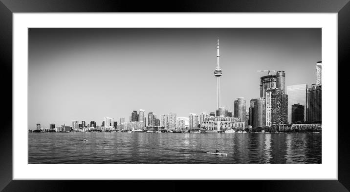 A panoramic view of the lakeside city of Toronto Framed Mounted Print by Naylor's Photography
