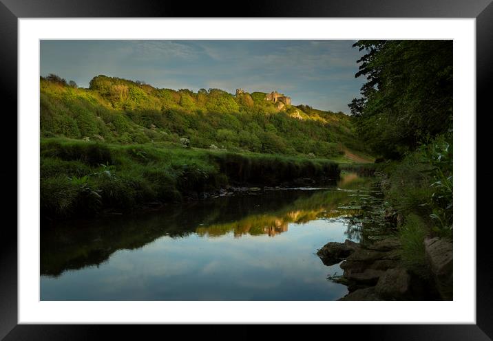 Reflections of Pennard Castle Framed Mounted Print by Leighton Collins