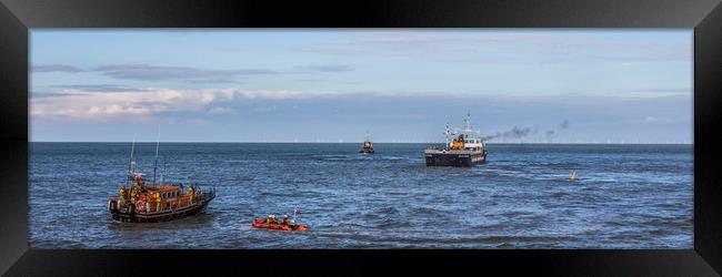 Islay Trader refloated on high tide. Framed Print by Ernie Jordan