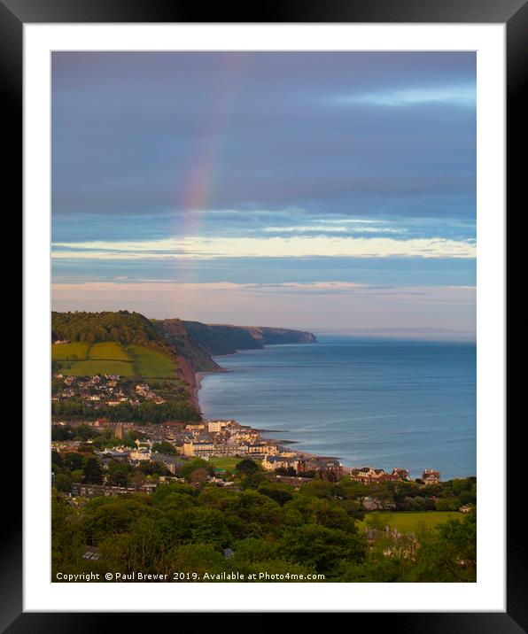 Sidmouth after the storm Framed Mounted Print by Paul Brewer
