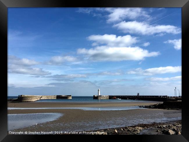 Low Tide Donaghadee Framed Print by Stephen Maxwell