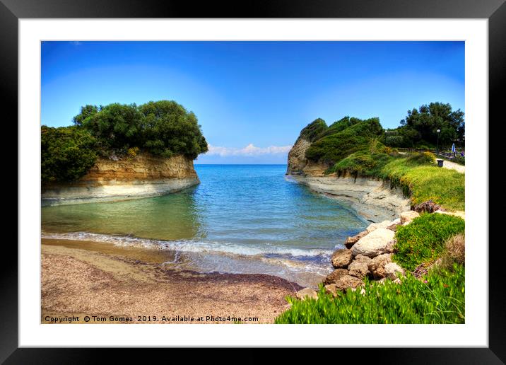 Small Beach at Canal D’Amour Framed Mounted Print by Tom Gomez