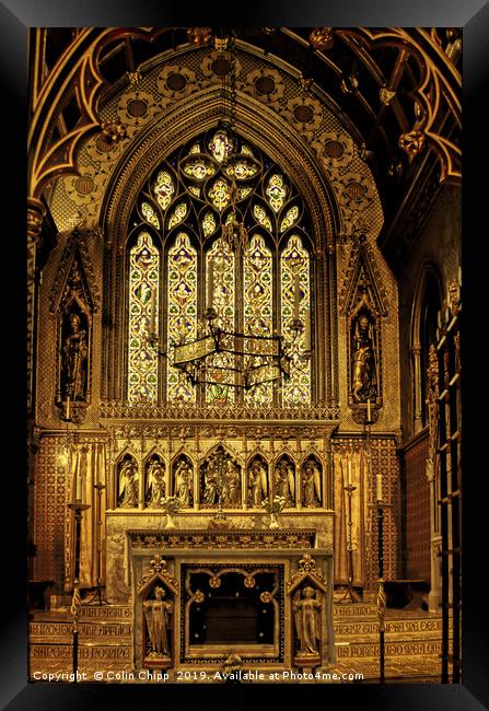 Pugin's Gem (altar) Framed Print by Colin Chipp