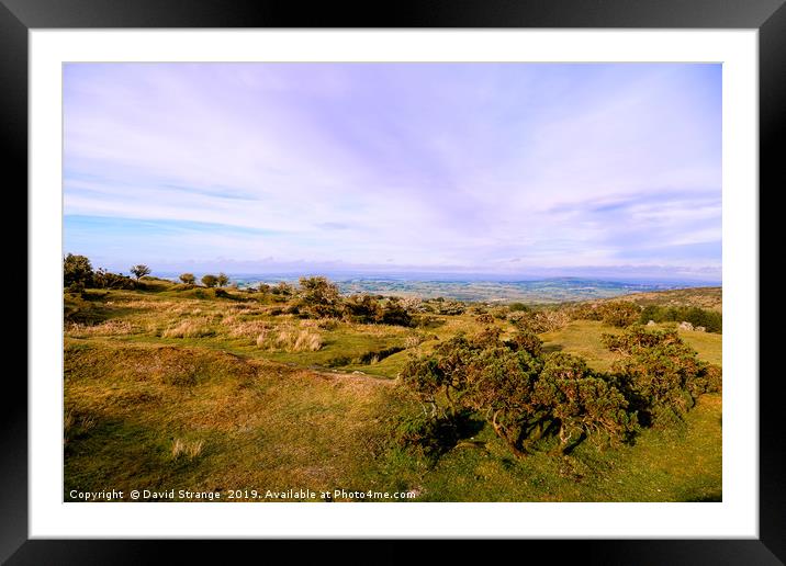 Atop Bodmin moor Framed Mounted Print by David Strange