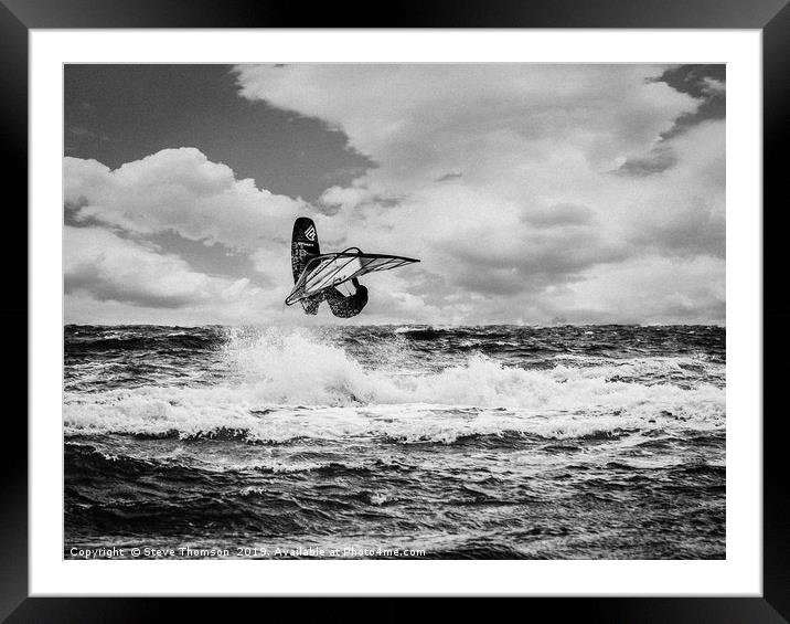 Airborne Framed Mounted Print by Steve Thomson