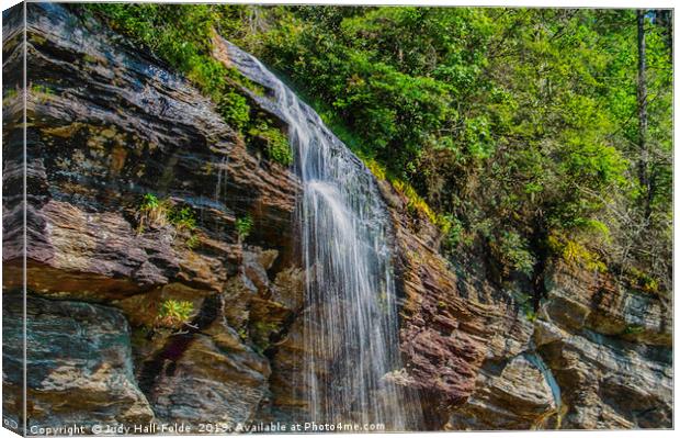 Nature's Wonderfalls Canvas Print by Judy Hall-Folde