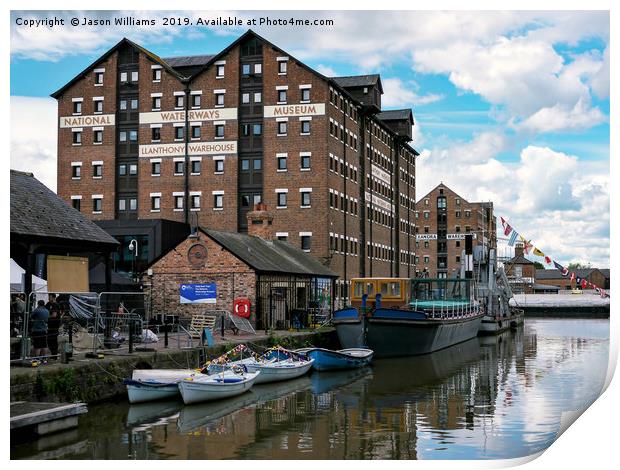 Gloucester Dock Reflections  Print by Jason Williams