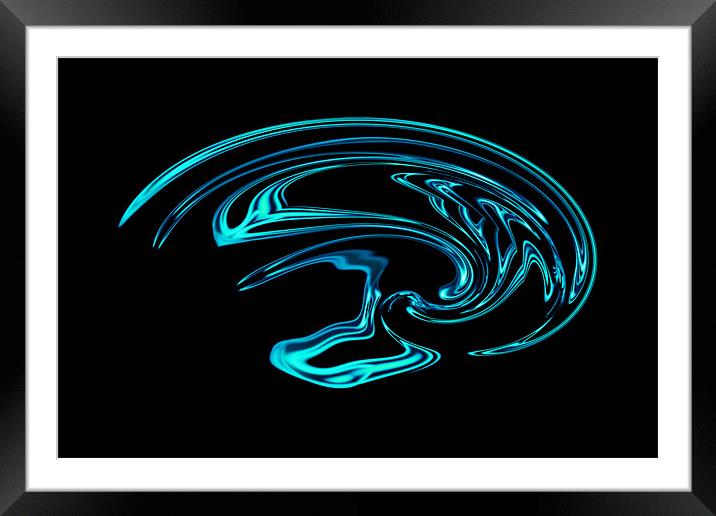 Abstract twist 2 Framed Mounted Print by Ashley Paddon