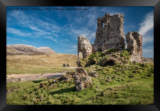 The ruins of Ardvreck Castle Framed Print by Mark Tomlinson