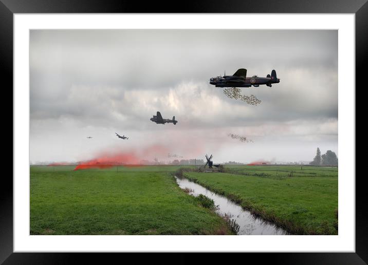 Operation Manna Lancasters Framed Mounted Print by Gary Eason