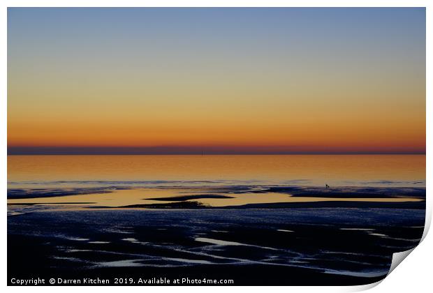 sunset Beach                 Print by Darren Kitchen