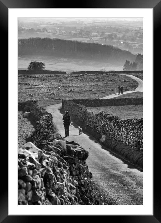 A Sunday Walk In The Yorkshire Dales Framed Mounted Print by LensLight Traveler