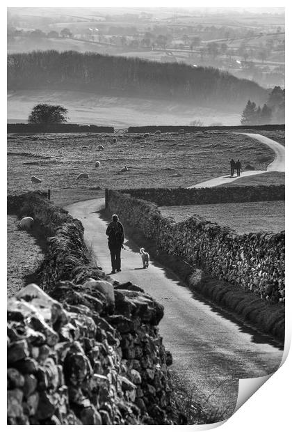 A Sunday Walk In The Yorkshire Dales Print by LensLight Traveler