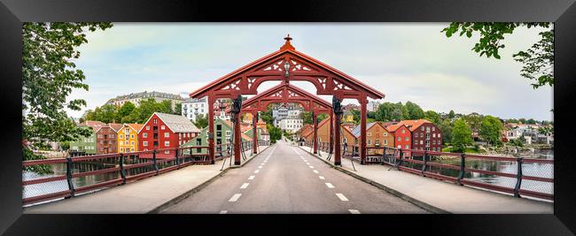  The Old Town Bridge or Gamle Bybro, Trondheim. Framed Print by RUBEN RAMOS