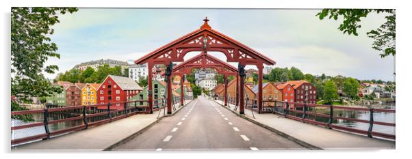  The Old Town Bridge or Gamle Bybro, Trondheim. Acrylic by RUBEN RAMOS