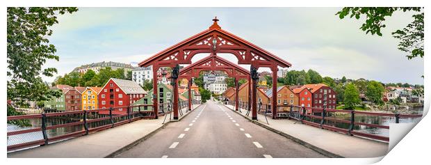  The Old Town Bridge or Gamle Bybro, Trondheim. Print by RUBEN RAMOS