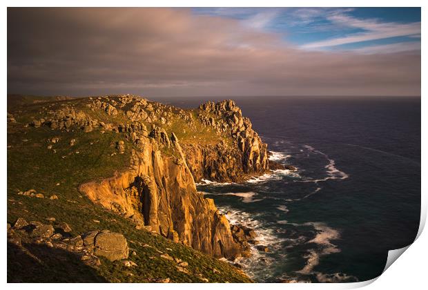 Lands End Seascape  Print by Andrew Michael
