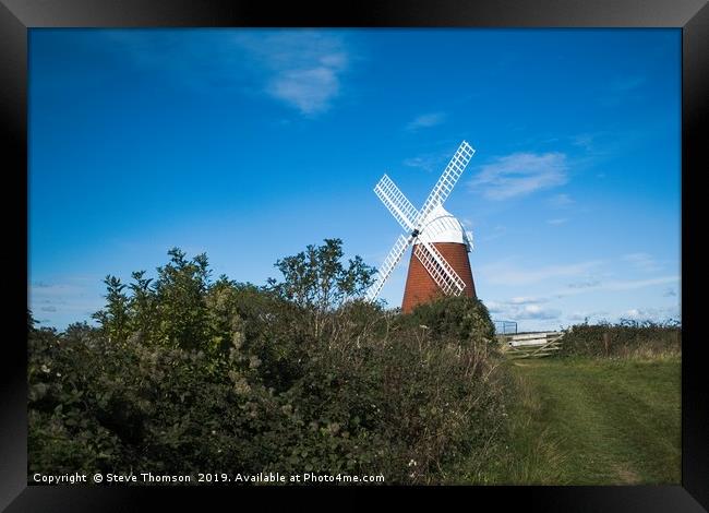 The Windmill at Halnaker Framed Print by Steve Thomson