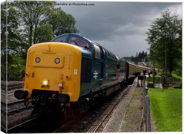 55019 Royal Highland Fusilier at Arley Station Canvas Print by phil pace