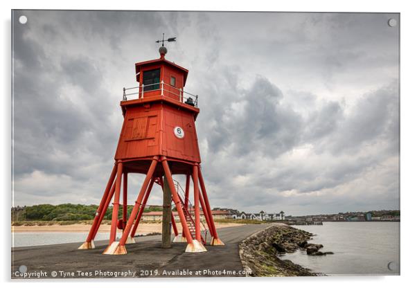 Herd Lighthouse Acrylic by Tyne Tees Photography