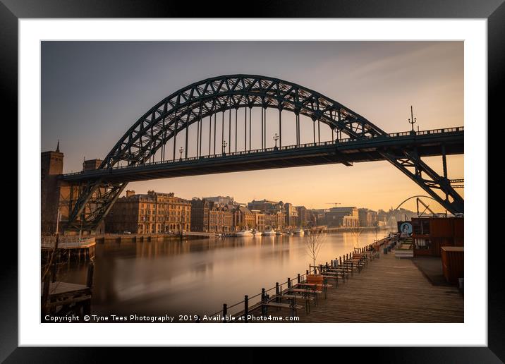 Tyne Bridge Early Morning Framed Mounted Print by Tyne Tees Photography
