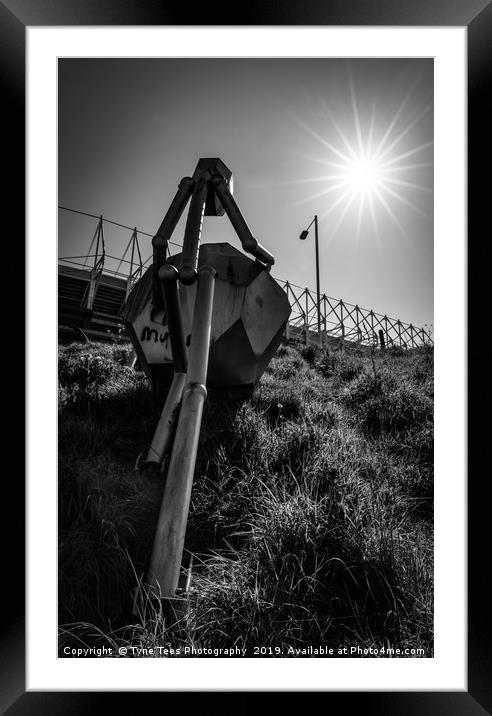 Steel Man at the Stadium of Light Framed Mounted Print by Tyne Tees Photography