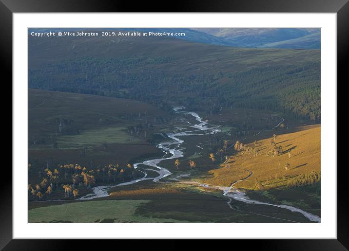 Glen Quoich sunrise Framed Mounted Print by Mike Johnston