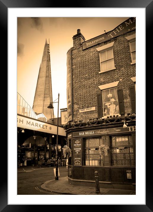 The Shard London Bridge Tower Southwark Framed Mounted Print by Andy Evans Photos