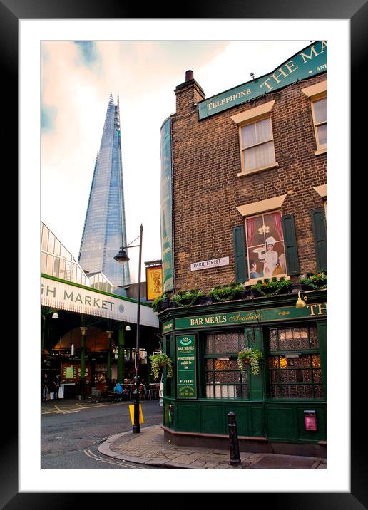 The Shard London Bridge Tower Southwark Framed Mounted Print by Andy Evans Photos