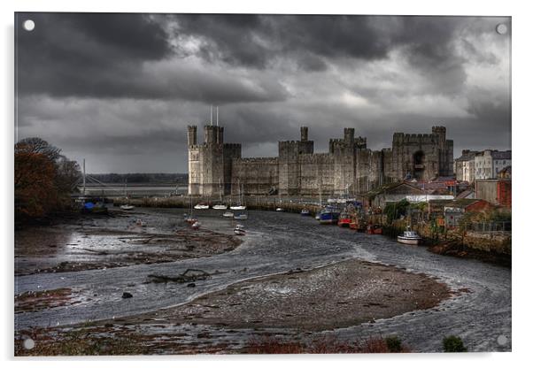 Caernarfon Acrylic by Gail Johnson