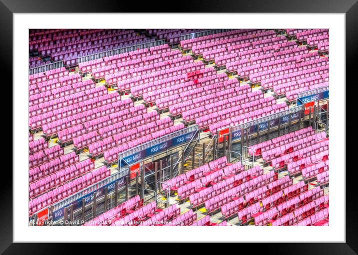 Nou Camp Stadium  Framed Mounted Print by David Pyatt