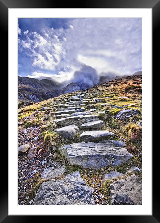 A Path Through The Mountains Framed Mounted Print by Jim kernan