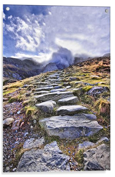 A Path Through The Mountains Acrylic by Jim kernan