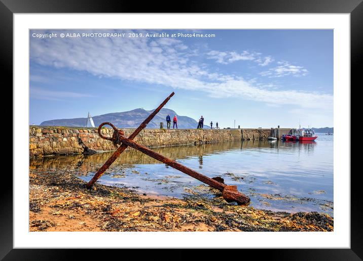 Lamlash Pier, Isle of Arran, Scotland. Framed Mounted Print by ALBA PHOTOGRAPHY
