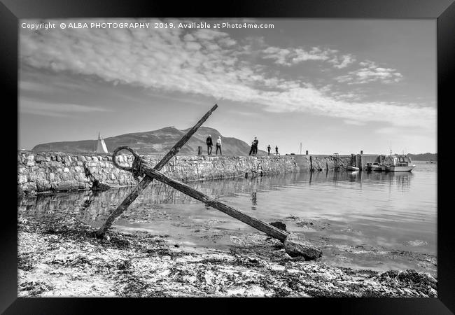 Lamlash Pier, Isle of Arran, Scotland. Framed Print by ALBA PHOTOGRAPHY