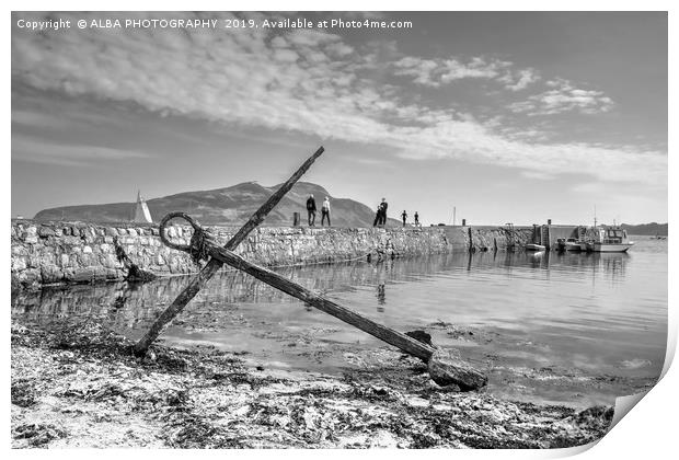 Lamlash Pier, Isle of Arran, Scotland. Print by ALBA PHOTOGRAPHY