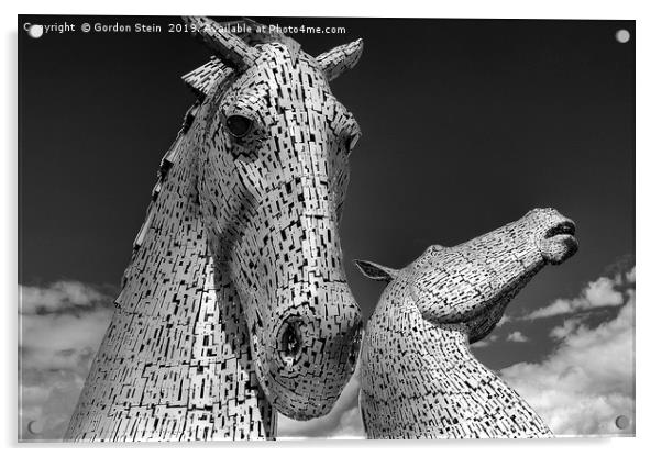 The Kelpies Number One Acrylic by Gordon Stein