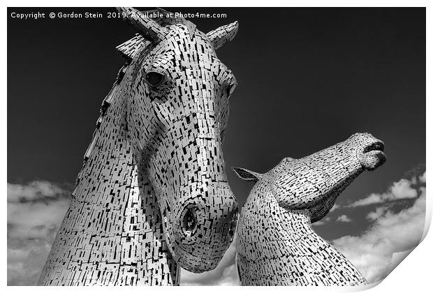 The Kelpies Number One Print by Gordon Stein