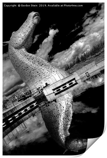 The Kelpies Number Two Print by Gordon Stein