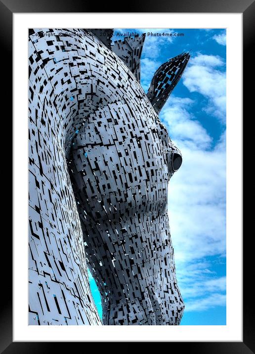 The Kelpies Number Three Framed Mounted Print by Gordon Stein