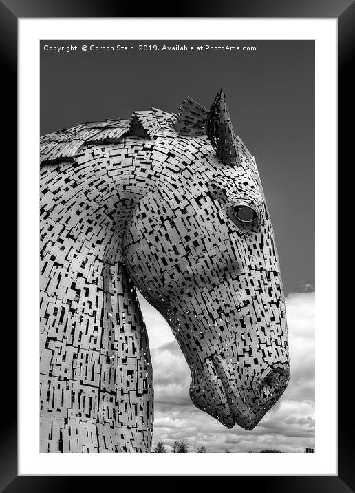The Kelpies Number Five Framed Mounted Print by Gordon Stein