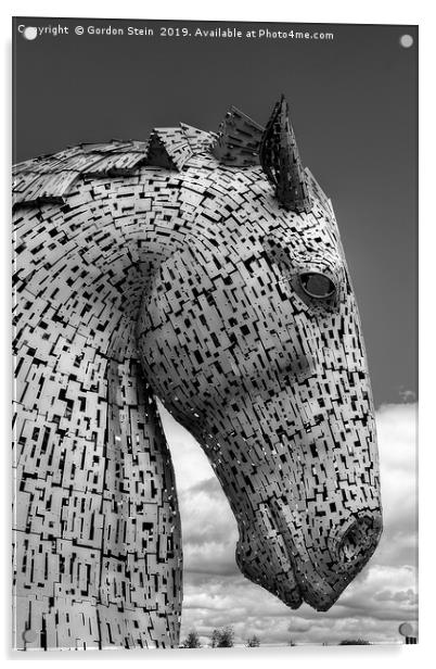 The Kelpies Number Five Acrylic by Gordon Stein