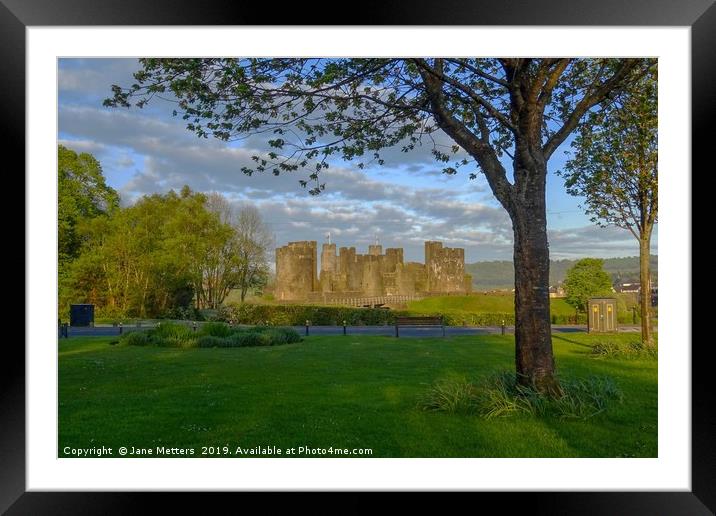 A View of the Castle Framed Mounted Print by Jane Metters