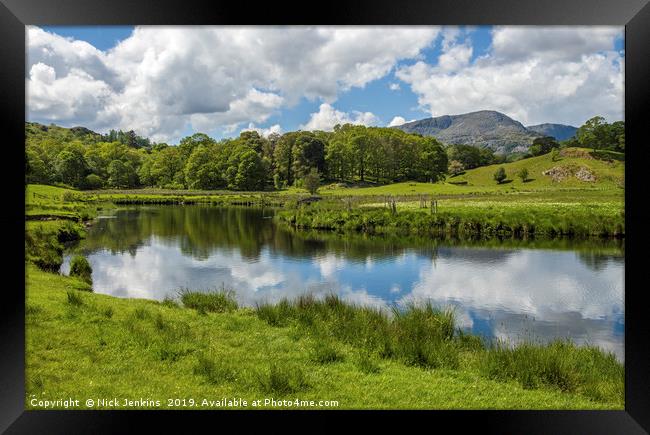 River Brathay Great Langdale Valley Lake District Framed Print by Nick Jenkins